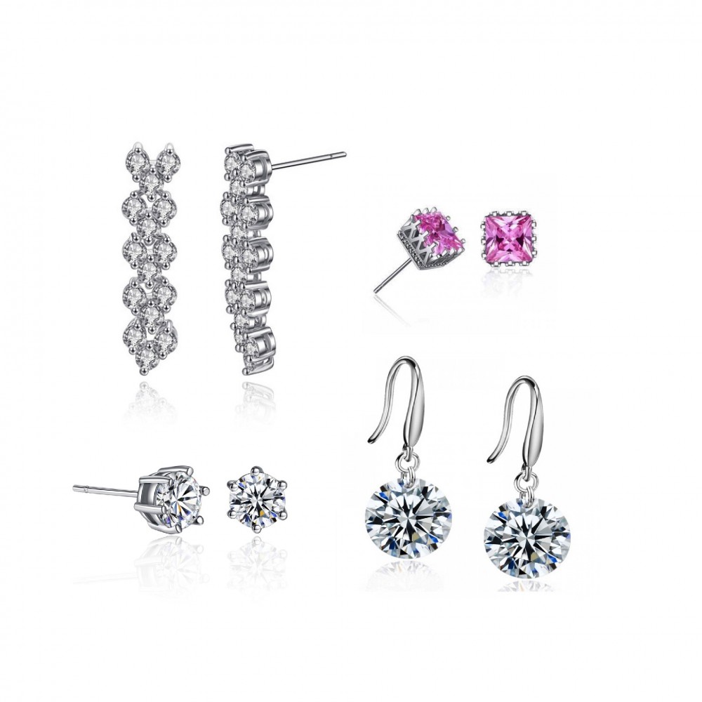 Swarovski stud sales earrings set